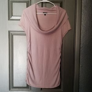 Express Pink Runched sweater tunic